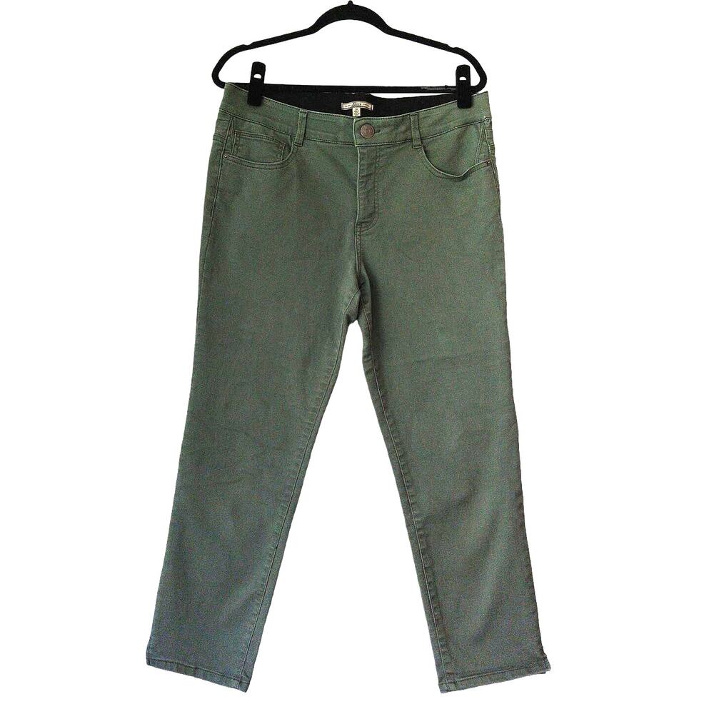 Bass High Rise Jeans Girls' Size 16 Sage Green 5-Pocket Design